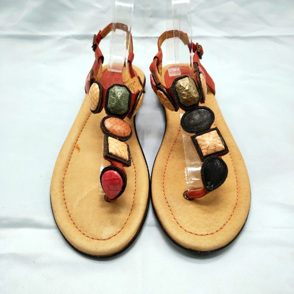 Women's Frye Dani Jeweled T strap Sandals Size 8M